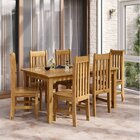 Conjunto Sala De Jantar Mesa 160cm Retangular E 6 Cadeiras 10