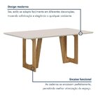 Conjunto Sala De Jantar Mesa 160cm Tampo De 2,5cm Com 6 Cadei