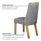 Conjunto Sala De Jantar Mesa 160cm Tampo De 2,5cm Com 6 Cadei