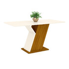 Conjunto Sala De Jantar Mesa 160cm Tampo Mdf 4 Cadeiras Kesha