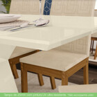 Conjunto Sala De Jantar Mesa 160cm Tampo Mdf 6 Cadeiras Kesha