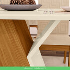 Conjunto Sala De Jantar Mesa 160cm Tampo Mdf 6 Cadeiras Kesha
