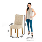 Conjunto Sala De Jantar Mesa 160cm Tampo Mdf 6 Cadeiras Lupit