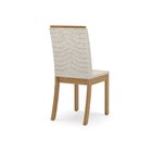 Conjunto Sala De Jantar Mesa 160cm Tampo Mdf Canto Reto Com 6