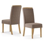 Conjunto Sala De Jantar Mesa 160cm Tampo Mdf Canto Reto Com 6