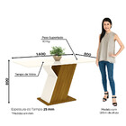 Conjunto Sala De Jantar Mesa 160cm Tampo Mdf Com Vidro 6 Cade