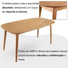 Conjunto Sala De Jantar Mesa 160x80cm Tampo Em Mdf Laminado 6
