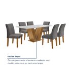 Conjunto Sala De Jantar Mesa 160x80cm Tampo Mdf Com 6 Cadeira