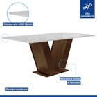 Conjunto Sala De Jantar Mesa 160x80cm Tampo Mdf Com 6 Cadeira