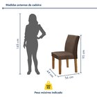 Conjunto Sala De Jantar Mesa 160x80cm Tampo Mdf Com 6 Cadeira