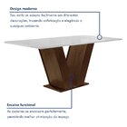 Conjunto Sala De Jantar Mesa 160x80cm Tampo Mdf Com 6 Cadeira