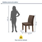 Conjunto Sala De Jantar Mesa 160x80cm Tampo Mdf Com 6 Cadeira