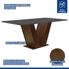 Conjunto Sala De Jantar Mesa 160x80cm Tampo Mdf Com 6 Cadeira