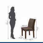 Conjunto Sala De Jantar Mesa 160x80cm Tampo Mdf Com 6 Cadeira