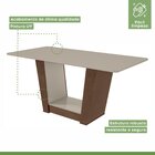 Conjunto Sala De Jantar Mesa 160x80cm Tampo Mdf Com 6 Cadeira