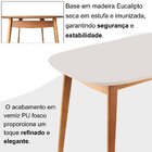 Conjunto Sala De Jantar Mesa 160x80cm Tampo Mdf Laqueado Com