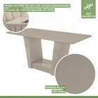 Conjunto Sala De Jantar Mesa 160x80cm Tampo Mdf/vidro Com 6 C