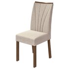 Conjunto Sala De Jantar Mesa 160x80cm Tampo Mdf/vidro Com 6 C