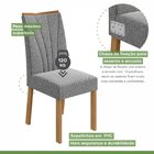 Conjunto Sala De Jantar Mesa 160x80cm Tampo Mdf/vidro Com 6 C