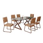 Conjunto Sala De Jantar Mesa 160x90cm Base Império Tampo Mdf