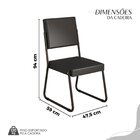 Conjunto Sala De Jantar Mesa 160x90cm Base Império Tampo Mdf