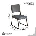 Conjunto Sala De Jantar Mesa 160x90cm Base Império Tampo Mdf