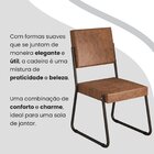 Conjunto Sala De Jantar Mesa 160x90cm Base Império Tampo Mdf