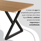 Conjunto Sala De Jantar Mesa 160x90cm Base Império Tampo Mdf