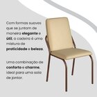 Conjunto Sala De Jantar Mesa 160x90cm Base Império Tampo Mdf