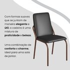 Conjunto Sala De Jantar Mesa 160x90cm Base Império Tampo Mdf