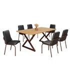 Conjunto Sala De Jantar Mesa 160x90cm Base Império Tampo Mdf