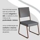 Conjunto Sala De Jantar Mesa 160x90cm Base Império Tampo Mdf