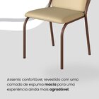 Conjunto Sala De Jantar Mesa 160x90cm Base Império Tampo Mdf