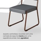 Conjunto Sala De Jantar Mesa 160x90cm Base Império Tampo Mdf