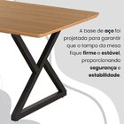 Conjunto Sala De Jantar Mesa 160x90cm Base Império Tampo Mdf