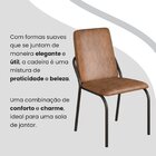 Conjunto Sala De Jantar Mesa 160x90cm Base Império Tampo Mdf