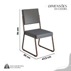 Conjunto Sala De Jantar Mesa 160x90cm Base Império Tampo Mdf