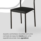 Conjunto Sala De Jantar Mesa 160x90cm Base Império Tampo Mdf