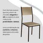 Conjunto Sala De Jantar Mesa 160x90cm Base Império Tampo Mdf