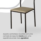 Conjunto Sala De Jantar Mesa 160x90cm Base Império Tampo Mdf