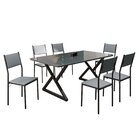 Conjunto Sala De Jantar Mesa 160x90cm Base Império Tampo Mdf