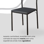 Conjunto Sala De Jantar Mesa 160x90cm Base Império Tampo Mdf