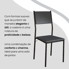 Conjunto Sala De Jantar Mesa 160x90cm Base Império Tampo Mdf