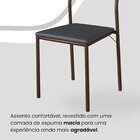 Conjunto Sala De Jantar Mesa 160x90cm Base Império Tampo Mdf