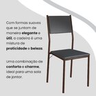 Conjunto Sala De Jantar Mesa 160x90cm Base Império Tampo Mdf