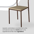 Conjunto Sala De Jantar Mesa 160x90cm Base Império Tampo Mdf