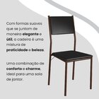 Conjunto Sala De Jantar Mesa 160x90cm Base Império Tampo Mdf