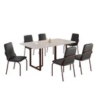 Conjunto Sala De Jantar Mesa 160x90cm Base Lunna Tampo Mdf Co