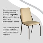 Conjunto Sala De Jantar Mesa 160x90cm Base Lunna Tampo Mdf Co