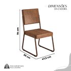 Conjunto Sala De Jantar Mesa 160x90cm Base Lunna Tampo Mdf La